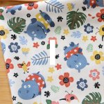 Photo2: ➖ 減價｜‼️不適用於 滿 $350 包郵 及 滿 $600 減 $30｜💢米 1y 現貨｜🇹🇼 台灣布｜薄棉｜河馬花朵｜小烏｜動物｜花柄｜夏日 (2)