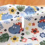 Photo3: ➖ 減價｜‼️不適用於 滿 $350 包郵 及 滿 $600 減 $30｜💢米 1y 現貨｜🇹🇼 台灣布｜薄棉｜河馬花朵｜小烏｜動物｜花柄｜夏日 (3)