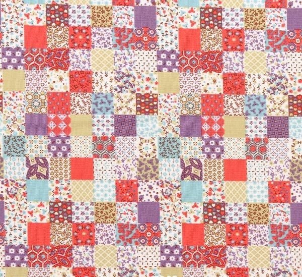 Photo1: 💢 買滿包郵｜💢 彩色 0.5m 現貨｜🇯🇵 日本布｜YUWA｜薄棉｜拼布 Cute Patchwork Style Japan Fabric (1)