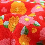 Photo1: 🧧瘋狂亂減｜‼️不適用於 滿 $350 包郵 及 滿 $600 減 $30｜💢 0.5m 現貨｜🇯🇵 日本布｜縐布｜山茶花 Camellia Japan Fabric｜✔️ 💦 遇水 不會縮 💦✔️｜櫻｜不需要熨燙，但是如果熨燙的話，建議塗一塊布，在中~低溫下稍微塗抹一下。 (1)