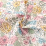 Photo2: 🔥 瘋狂亂減｜‼️不適用於 滿 $350 包郵 及 滿 $600 減 $30｜🔴 日本製｜💢 藍、米白 各 0.5m 現貨｜100% 棉 薄｜花｜💕 客人作品分享系列 💕 (2)