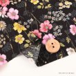 Photo4: 💢 買滿包郵｜💢 粉紅、黑 各 1m 現貨｜🇯🇵 日本布｜薄棉｜花束 Joli bouquet Floral Flower Japan Fabric  (4)