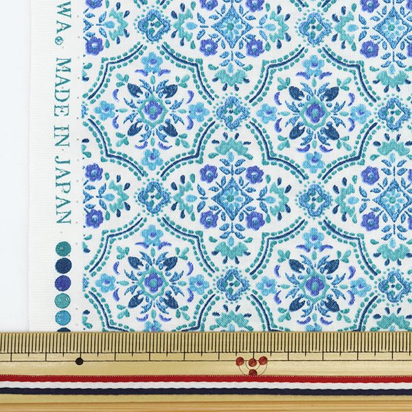 Photo2: ➖ 減價 ｜‼️不適用於 滿 $350 包郵 及 滿 $600 減 $30｜💢 藍 0.5m 現貨｜🇯🇵 日本製｜YUWA｜薄棉｜摩洛哥圖案 (2)