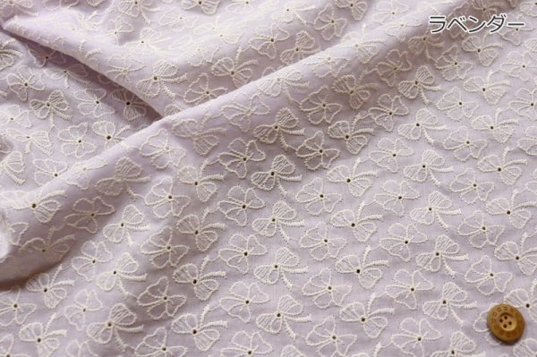 Photo5: ➖ 減價｜‼️不適用於 滿 $350 包郵 及 滿 $600 減 $30｜💢 粉紅 0.5m 現貨｜🇯🇵 日本布｜🎀 蝴蝶結 ribbon｜薄棉｜剌繡 Embroidery Fabric｜棉 100％ (5)