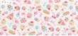 Photo4: 💢 買滿包郵｜💢 粉 0.5m 現貨｜🇯🇵 日本布｜牛津布｜甜品｜Cake｜Dessert Japan Fabric｜Kids  (4)