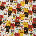 Photo9: 🔥 瘋狂亂減｜‼️不適用於 滿 $350 包郵 及 滿 $600 減 $30｜💢 1尺 現貨｜🇹🇼 台灣布｜牛津布｜萬事如意招財貓 (9)