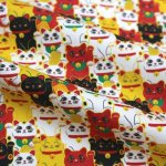 Photo2: 🔥 瘋狂亂減｜‼️不適用於 滿 $350 包郵 及 滿 $600 減 $30｜💢 1尺 現貨｜🇹🇼 台灣布｜牛津布｜萬事如意招財貓 (2)