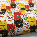 Photo8: 🔥 瘋狂亂減｜‼️不適用於 滿 $350 包郵 及 滿 $600 減 $30｜💢 1尺 現貨｜🇹🇼 台灣布｜牛津布｜萬事如意招財貓 (8)