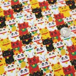 Photo6: 🔥 瘋狂亂減｜‼️不適用於 滿 $350 包郵 及 滿 $600 減 $30｜💢 1尺 現貨｜🇹🇼 台灣布｜牛津布｜萬事如意招財貓 (6)