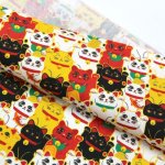 Photo5: 🔥 瘋狂亂減｜‼️不適用於 滿 $350 包郵 及 滿 $600 減 $30｜💢 1尺 現貨｜🇹🇼 台灣布｜牛津布｜萬事如意招財貓 (5)