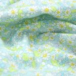 Photo3: ➖ 減價｜‼️不適用於 滿 $350 包郵 及 滿 $600 減 $30｜💢藍 1y 現貨｜🇹🇼 台灣製｜100% 棉 薄｜🌼 白色小雛菊｜花｜碎花 (3)