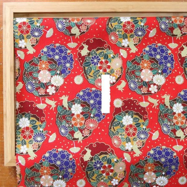 Photo2: ➖ 減價｜‼️不適用於 滿 $350 包郵 及 滿 $600 減 $30｜💢紅 1y 現貨｜🇹🇼 台灣布｜薄棉｜燙金小兔牡丹花 (2)