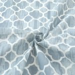 Photo1: ➖ 減價｜‼️不適用於 滿 $350 包郵 及 滿 $600 減 $30｜💢 藍 1m 現貨｜🇯🇵 日本布｜薄棉｜幾何圖案｜偏薄 (1)