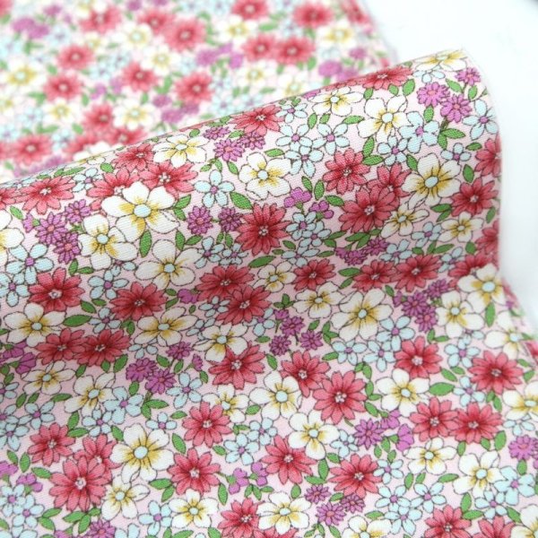 Photo2: ➖ 減價｜‼️不適用於 滿 $350 包郵 及 滿 $600 減 $30｜💢紅 0.5y 現貨｜🇹🇼 台灣布｜薄棉｜鄉野花田｜花 (2)