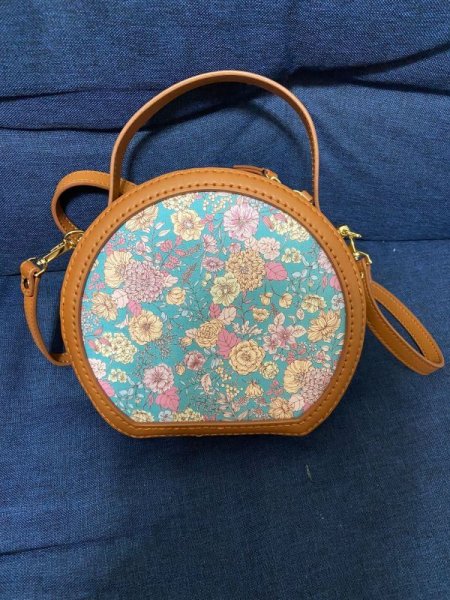 Photo4: 🔴 日本製｜💢 藍、米白 各 0.5m 現貨｜100% 棉 薄｜花｜💕 客人作品分享系列 💕 (4)