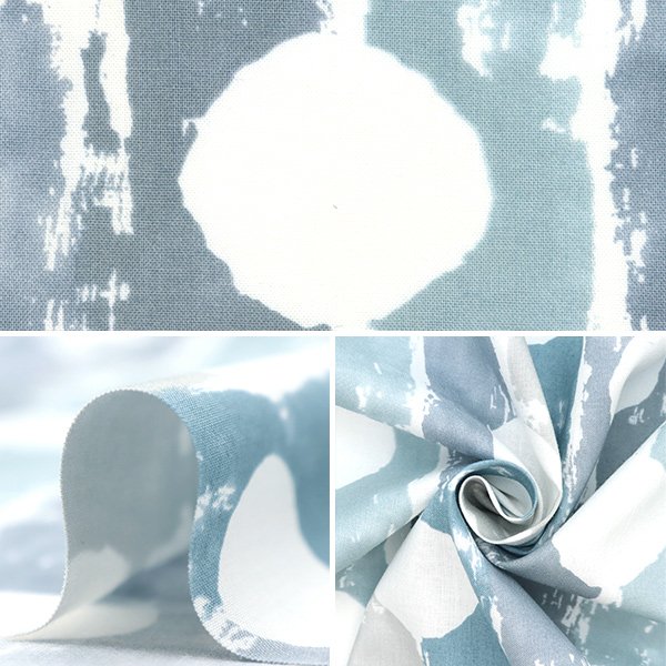 Photo3: ➖ 減價品｜‼️不適用於 滿 $350 包郵 及 滿 $600 減 $30｜💢 藍 0.5m 現貨｜🇯🇵 日本布｜薄棉｜幾何｜圓形｜條紋 (3)