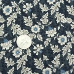 Photo2: ➖ 減價｜‼️不適用於 滿 $350 包郵 及 滿 $600 減 $30｜💢深藍  0.5y 現貨｜🇹🇼 台灣布｜薄棉｜復古歐風壁花 (2)