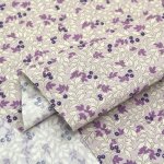 Photo1: ➖ 減價｜‼️ 不享 滿 $250 包郵 ‼️不享 滿 $600 減 $30｜💢紫 0.5y 現貨｜🇹🇼 台灣布｜薄棉｜古典龍葵紋樣 (1)