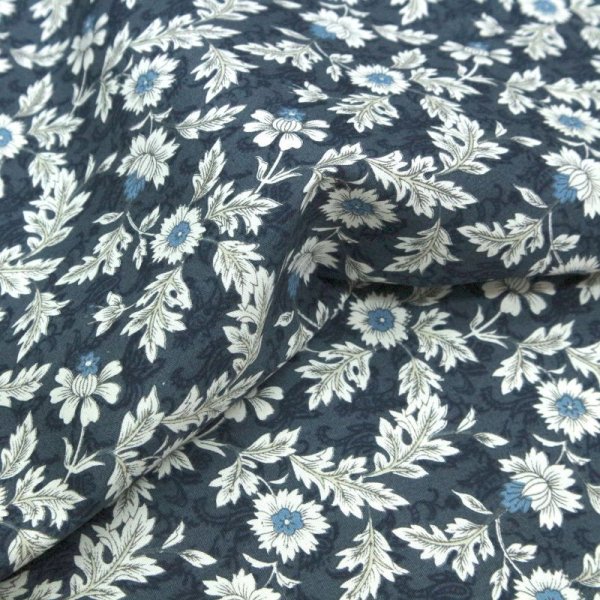 Photo4: ➖ 減價｜‼️不適用於 滿 $350 包郵 及 滿 $600 減 $30｜💢深藍  0.5y 現貨｜🇹🇼 台灣布｜薄棉｜復古歐風壁花 (4)