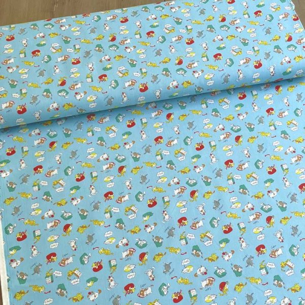 Photo2: ➖ 減價品｜‼️不適用於 滿 $350 包郵 及 滿 $600 減 $30｜💢 水藍 0.5m 現貨｜🇯🇵 日本布｜薄棉｜貓喵｜動物 (2)