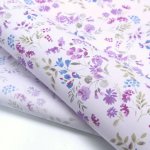 Photo2: ➖ 減價｜‼️不適用於 滿 $350 包郵 及 滿 $600 減 $30｜💢紫 1y 現貨｜🇹🇼 台灣布｜薄棉｜水彩寫意花卉｜花｜Floral Japan Fabric  (2)