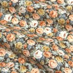 Photo3: ➖瘋狂亂減｜‼️不適用於 滿 $350 包郵 及 滿 $600 減 $30｜💢紅底、咖底 各 1y 現貨｜🇹🇼 台灣布｜薄棉｜牡丹玫瑰 新色｜花｜🌹 Rose Pattern Taiwan Fabric  (3)