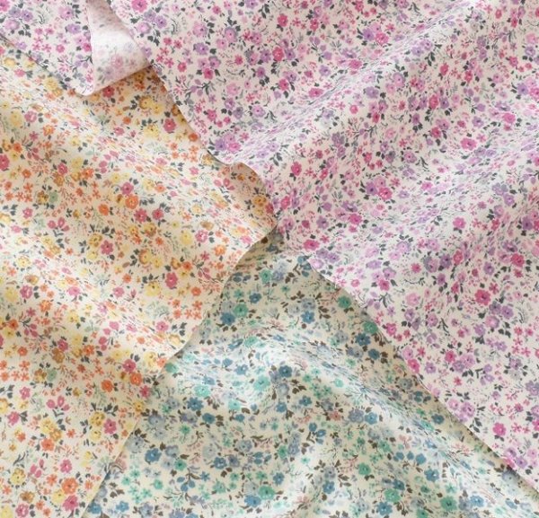 Photo2: 💢 粉紅 0.5m 現貨｜🇯🇵 日本布｜薄棉｜碎花｜小小碎花朵日本薄棉布 (2)