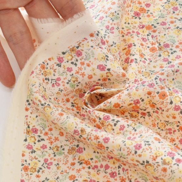 Photo5: 💢 粉紅 0.5m 現貨｜🇯🇵 日本布｜薄棉｜碎花｜小小碎花朵日本薄棉布 (5)