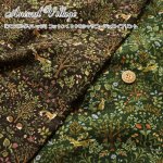 Photo2: ➖ 瘋狂亂減｜‼️不適用於 滿 $350 包郵 及 滿 $600 減 $30｜💢 深棕 0.5m 現貨｜🇯🇵 日本布｜森林動物｜薄燈芯絨｜Animal Village 薄燈芯絨日本布｜FOX Japan Fabric (2)