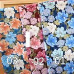 Photo2: ➖ 減價｜‼️不適用於 滿 $350 包郵 及 滿 $600 減 $30｜💢 3色各 0.5y 現貨｜🇹🇼 台灣製｜厚棉｜和風燙金花朵｜花卉面料｜菊｜Floral Taiwan Fabric  (2)