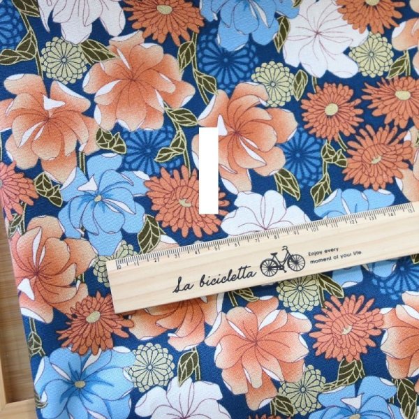 Photo5: ➖ 減價｜‼️不適用於 滿 $350 包郵 及 滿 $600 減 $30｜💢 3色各 0.5y 現貨｜🇹🇼 台灣製｜厚棉｜和風燙金花朵｜花卉面料｜菊｜Floral Taiwan Fabric  (5)