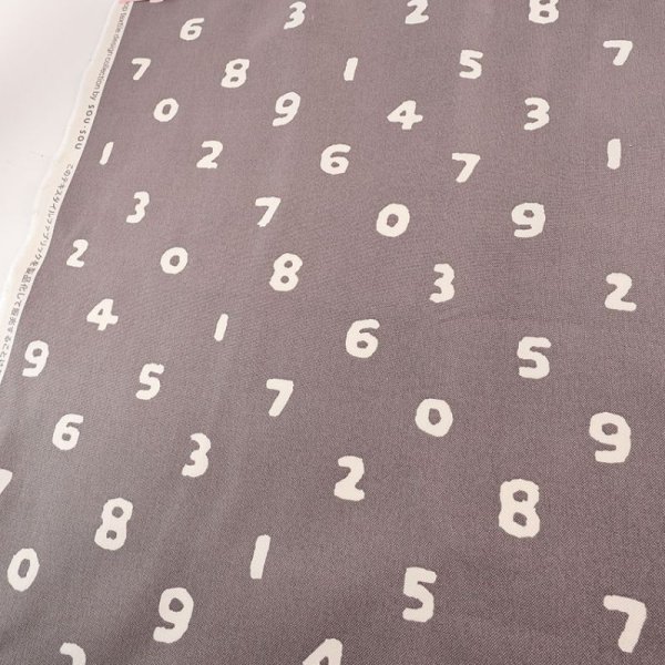 Photo2: ➖ 減價｜‼️不適用於 滿 $350 包郵 及 滿 $600 減 $30｜🔴 日本製｜💢 灰色 1米 現貨 ｜100% 棉 11號帆布｜SOU・SOU｜數字 number (2)