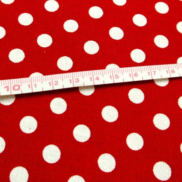 Photo3: ➖ 減價｜‼️ 不享 滿 $250 包郵 ‼️不享 滿 $600 減 $30｜💢 紅、綠、淺粉 各 1y 現貨｜🇹🇼 台灣製｜厚棉｜17色大點點｜圓點 約 9 mm｜Dot Taiwan Fabric  (3)