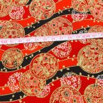 Photo1: 🧧瘋狂亂減｜‼️不適用於 滿 $350 包郵 及 滿 $600 減 $30｜💢紅 1y *現貨｜🇹🇼 台灣製｜100% 棉 薄｜錦繡花團｜和風 和柄 日式 (1)