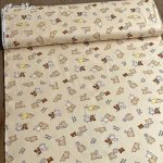 Photo2: 🔥 瘋狂亂減｜‼️不適用於 滿 $350 包郵 及 滿 $600 減 $30｜🔵 日本製｜💢米色 0.5m 現貨｜100% 棉 牛津布｜鬆弛熊 Rilakkuma｜2023年 11月 (2)