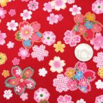 Photo2: ➖瘋狂亂減｜‼️不適用於 滿 $350 包郵 及 滿 $600 減 $30💢 紅 * 1y 現貨｜🇹🇼 台灣製｜厚棉｜櫻落百花開 (2)