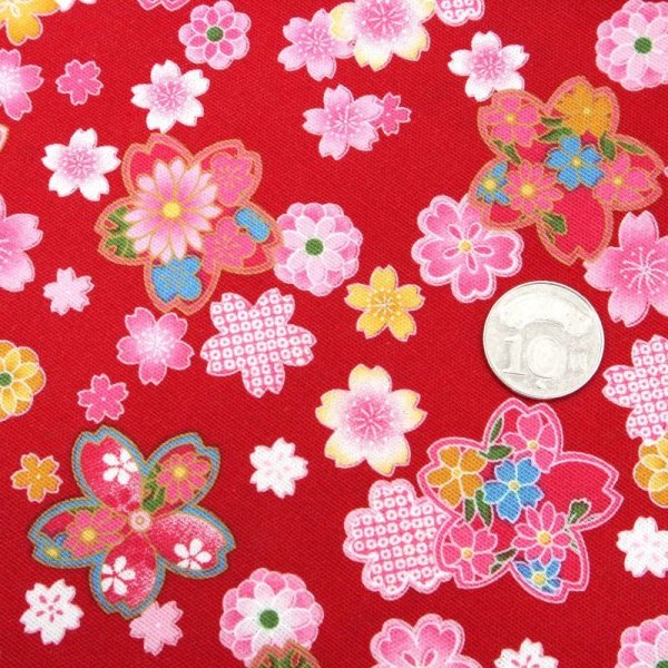 Photo2: ➖ 減價｜‼️不適用於 滿 $350 包郵 及 滿 $600 減 $30｜💢 紅 * 1y 現貨｜🇹🇼 台灣製｜厚棉｜櫻落百花開 (2)