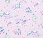 Photo1: ➖瘋狂亂減｜‼️ 不適用於 滿 $350 包郵 及 滿 $600 減 $30｜💢 紫 0.5m 現貨｜🇯🇵 日本布｜薄棉｜獨角獸  與  馬戲團 unicorn and circus｜動物柄 (1)