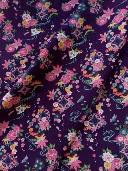 Photo2: ➖ 減價｜‼️不適用於 滿 $350 包郵 及 滿 $600 減 $30｜💢 黑 0.5m 現貨｜🇯🇵 日本製｜薄棉｜花｜和風 (2)