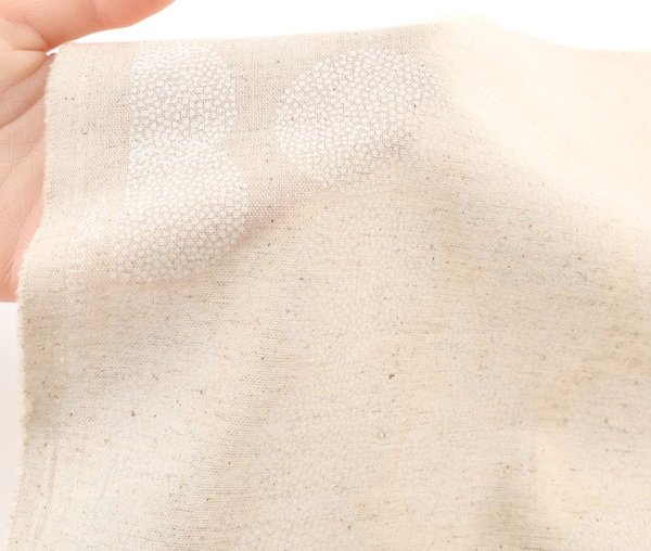 Photo3: 【1米 價格】🔴 日本製｜💢 非現貨｜85% 棉，15% 麻｜maisema｜圓點 水玉柄 北歐風 (3)