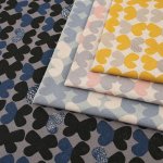 Photo1: 【1米 價格】🔴 日本製｜💢 非現貨｜85% 棉，15% 麻｜maisema｜butterfly 蝴蝶 蝶柄 昆蟲柄 北歐風 (1)