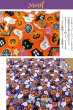 Photo3: 🟤 日本製｜💢 非 現貨｜100% 棉 薄｜Halloween 萬聖節 Motif 鬼鬼 黑貓 南瓜 蜘蛛網｜2024年 06月 (3)