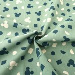 Photo6: 【1米 價格】🔴 日本製｜💢 非 現貨｜80% 棉，20% 麻｜Disney Mickey Mouse 幾何柄｜2024年 3月 (6)