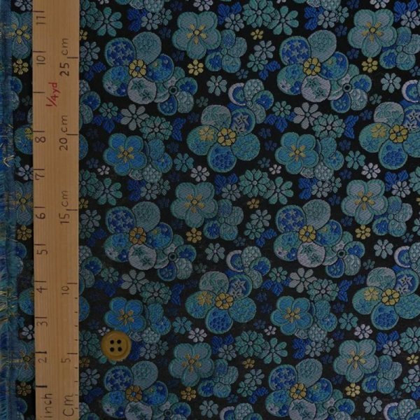 Photo3: 【1米 價格】日本製｜💢 非 現貨｜西陣織 金襴｜和風 和柄 日式 京都風格 ｜梅花｜2024年 06月 (3)