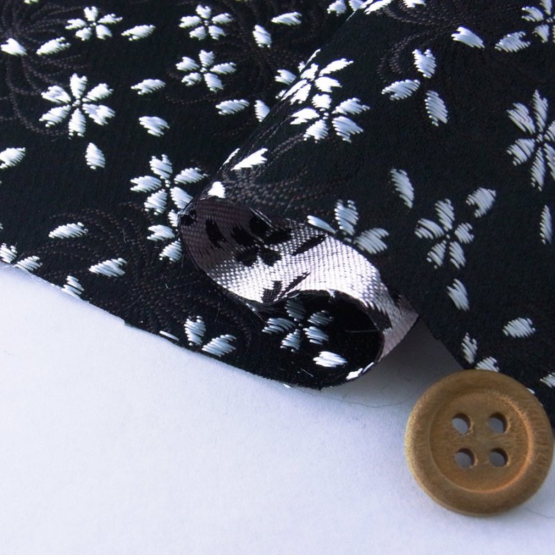 Photo2: 【1米 價格】🔺日本製｜💢 非 現貨｜西陣織 金襴｜和風 和柄 日式 京都風格 ｜櫻花 (2)