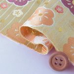 Photo2: 【1米 價格】🔺日本製｜💢 非 現貨｜西陣織 金襴｜和風 和柄 日式 京都風格 ｜條紋梅花 (2)