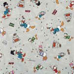 Photo1: 🔥 瘋狂亂減｜‼️不適用於 滿 $350 包郵 及 滿 $600 減 $30｜🔴 日本製｜💢 灰 0.5m *現貨｜100% 棉 牛津布｜唐老鴨 Donald Duck｜Party Time｜2024年 01月 (1)