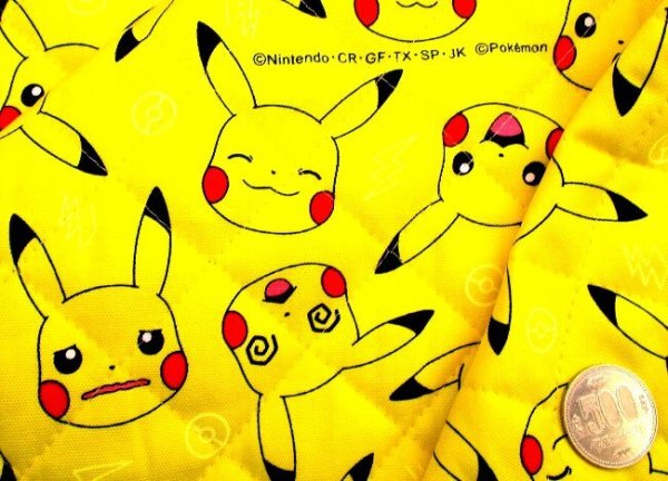 Photo8: 【1米 價格】🔵 日本製｜💢 非 現貨｜100%棉 牛津布｜POKEMON 比卡超 寶可夢 Pikachu｜2024年 7月 (8)