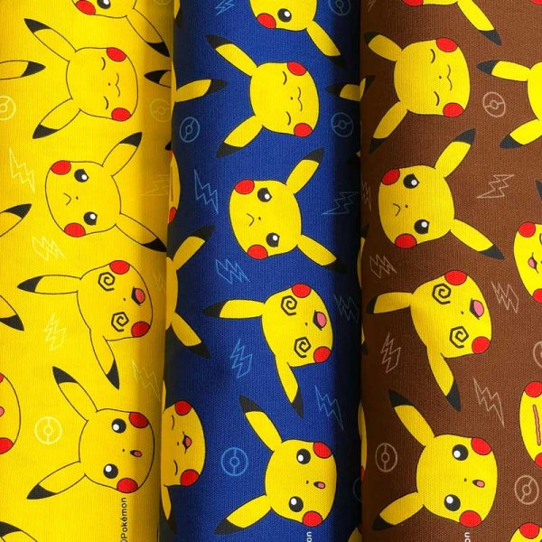 Photo2: 【1米 價格】🔵 日本製｜💢 非 現貨｜100%棉 牛津布｜POKEMON 比卡超 寶可夢 Pikachu｜2024年 7月 (2)