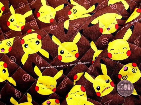Photo6: 【1米 價格】🔵 日本製｜💢 非 現貨｜100%棉 牛津布｜POKEMON 比卡超 寶可夢 Pikachu｜2024年 7月 (6)
